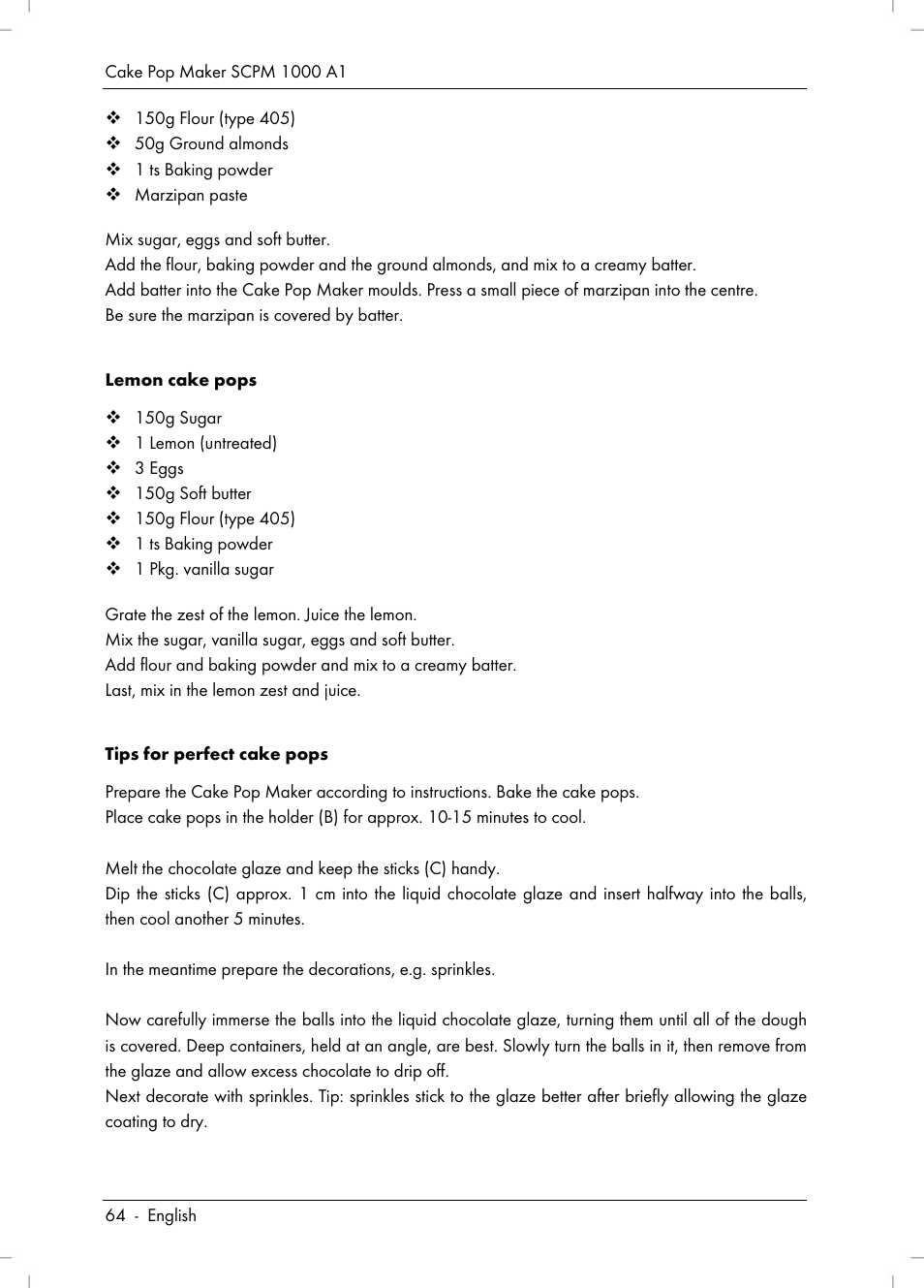 Silvercrest SCPM 1000 A1 User Manual | Page 66 / 70