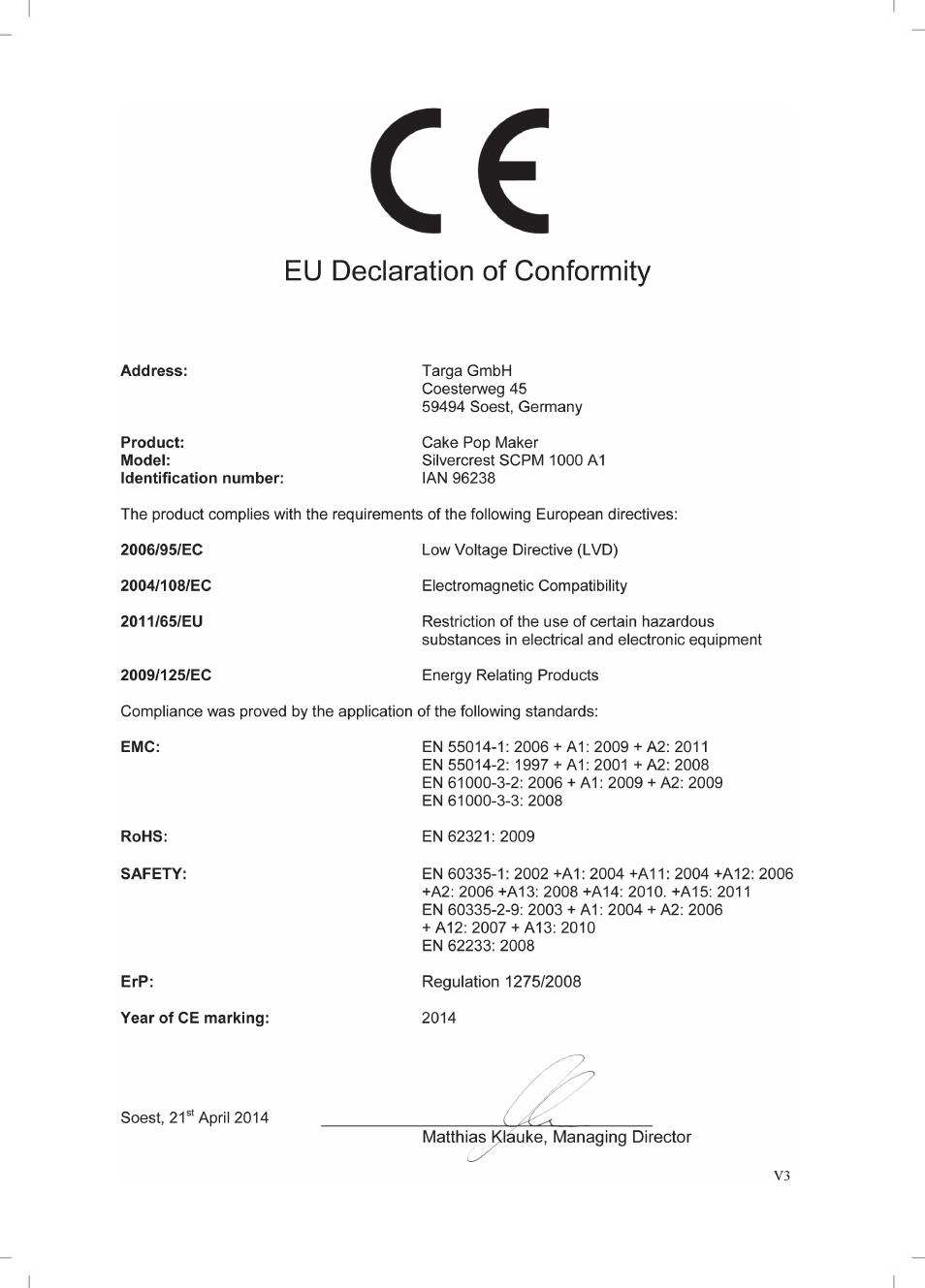 Silvercrest SCPM 1000 A1 User Manual | Page 70 / 70