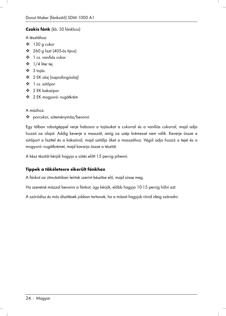 Silvercrest SDM 1000 A1 User Manual | Page 26 / 68