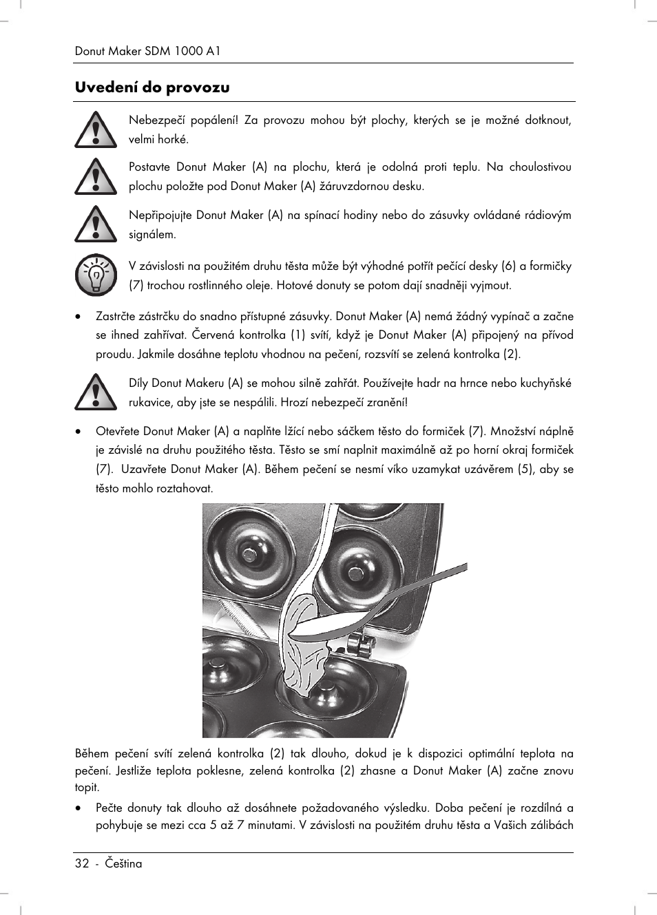 Uvedení do provozu | Silvercrest SDM 1000 A1 User Manual | Page 34 / 68