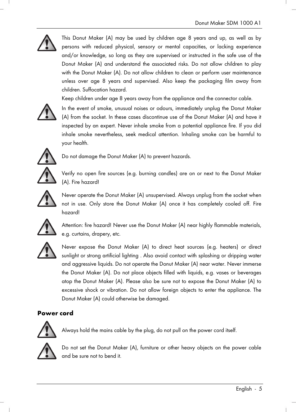 Silvercrest SDM 1000 A1 User Manual | Page 7 / 68