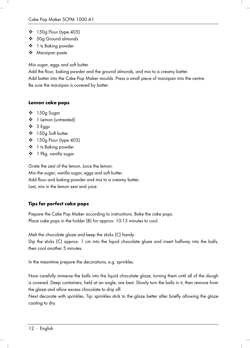 Silvercrest SCPM 1000 A1 User Manual | Page 14 / 70