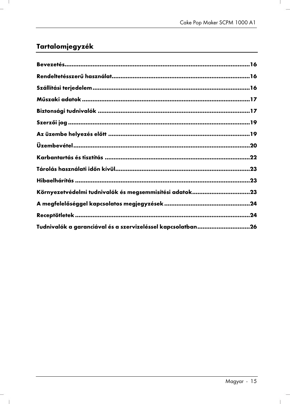 Silvercrest SCPM 1000 A1 User Manual | Page 17 / 70