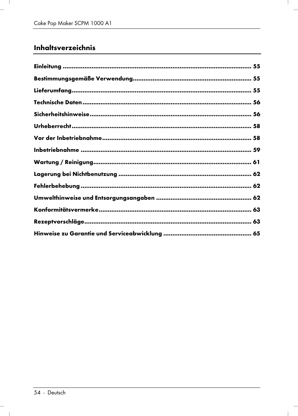 Silvercrest SCPM 1000 A1 User Manual | Page 56 / 70