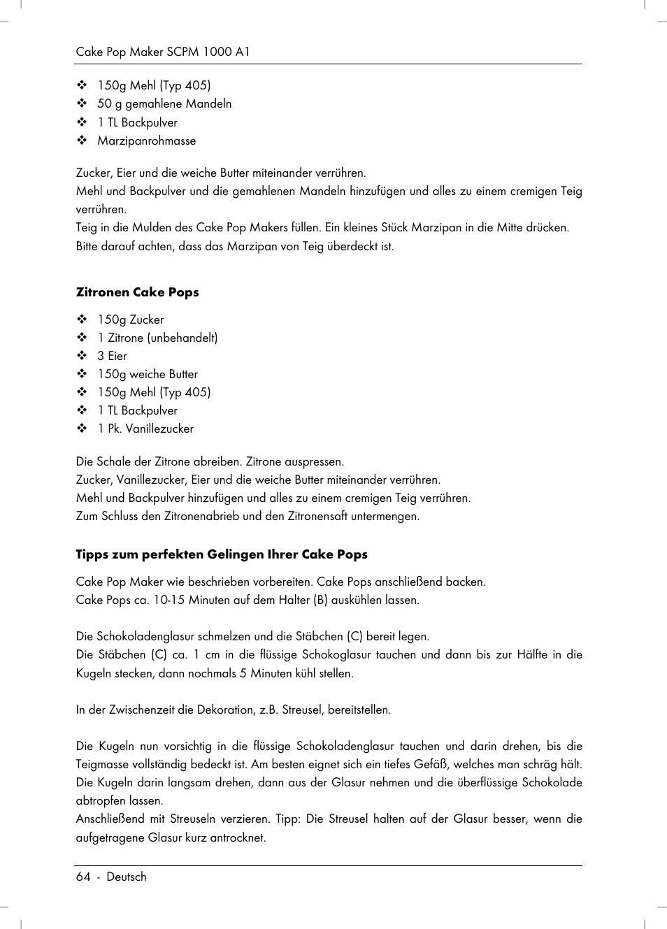Silvercrest SCPM 1000 A1 User Manual | Page 66 / 70