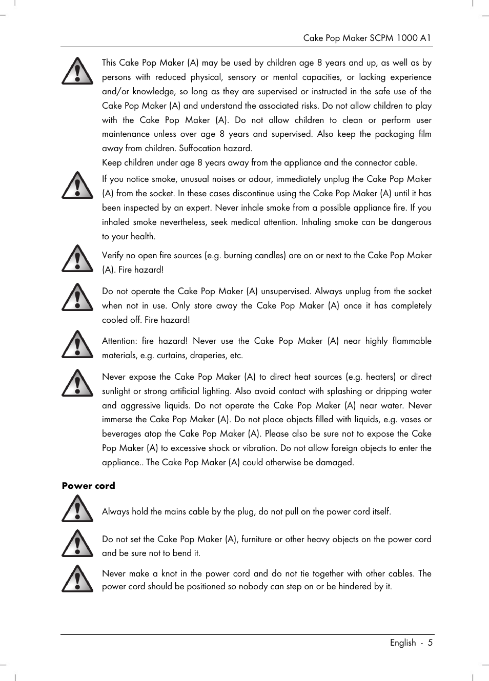 Silvercrest SCPM 1000 A1 User Manual | Page 7 / 70