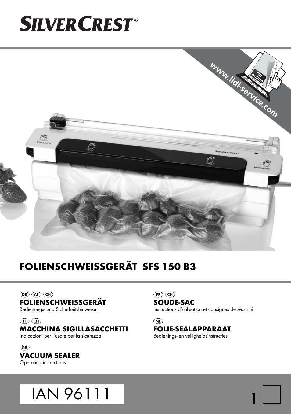 Silvercrest SFS 150 B3 User Manual | 73 pages