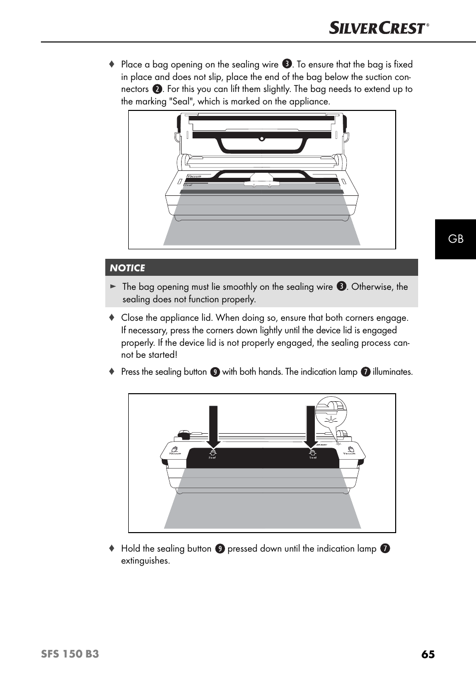 Silvercrest SFS 150 B3 User Manual | Page 68 / 73