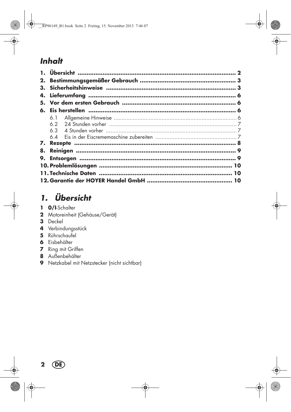 Inhalt, Übersicht | Silvercrest SECM 12 A1 User Manual | Page 4 / 58