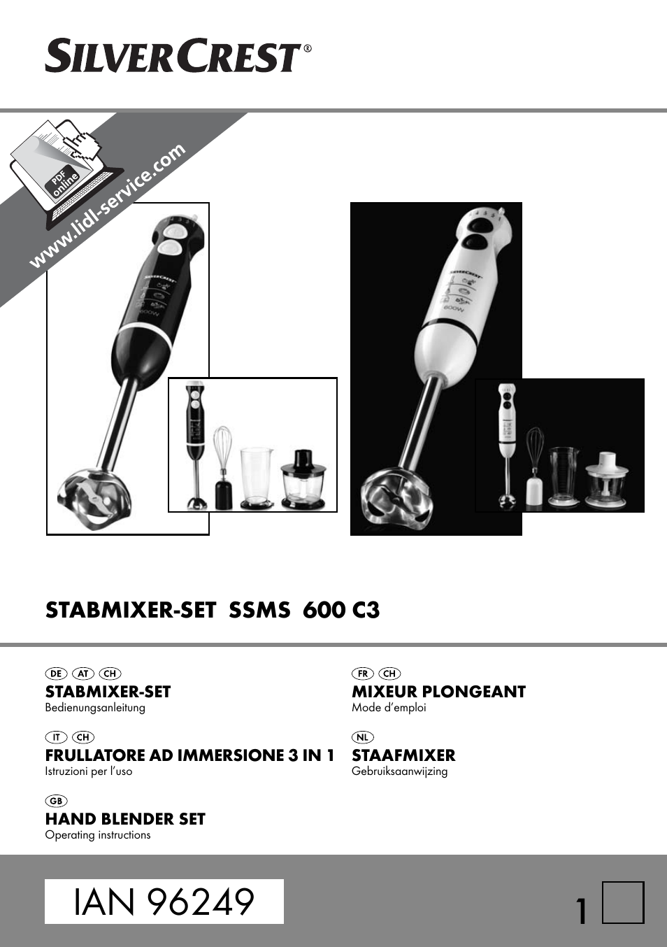 Silvercrest SSMS 600 C3 User Manual | 94 pages