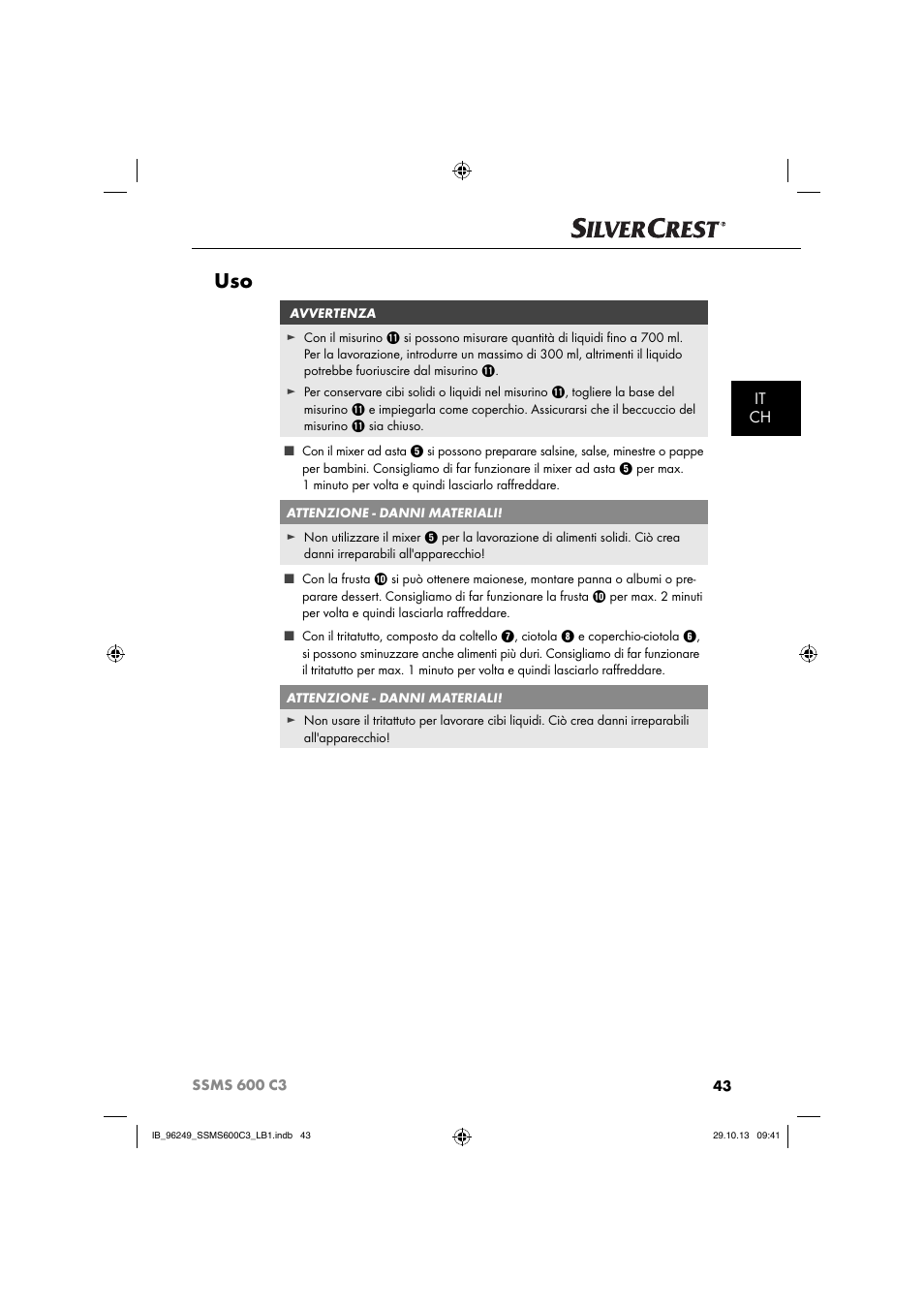 It ch | Silvercrest SSMS 600 C3 User Manual | Page 46 / 94