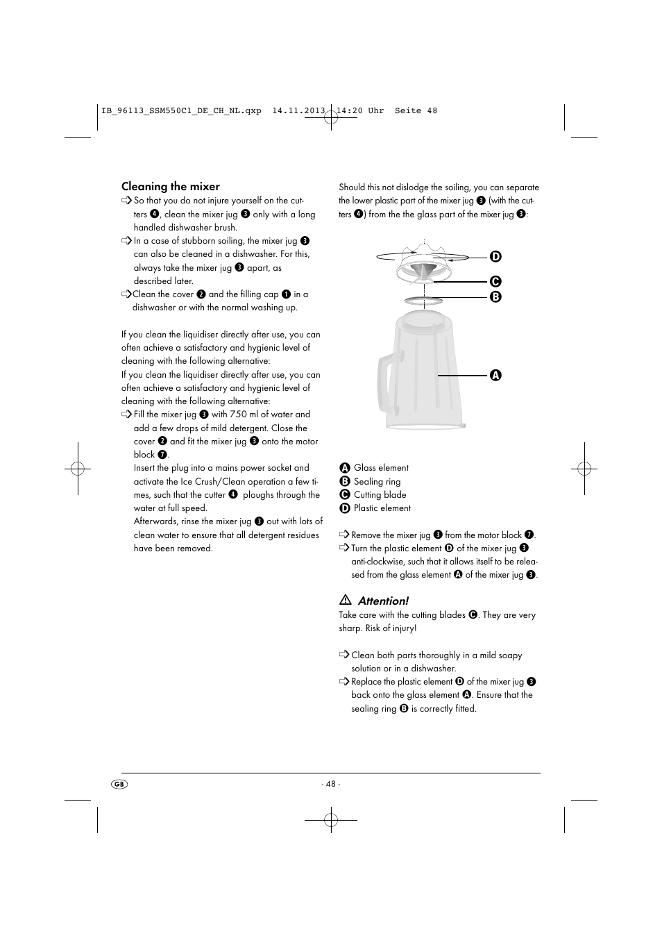 Silvercrest SSM 550 C1 User Manual | Page 51 / 53