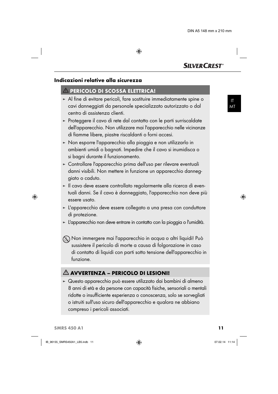 Silvercrest SMRS 450 A1 User Manual | Page 14 / 36