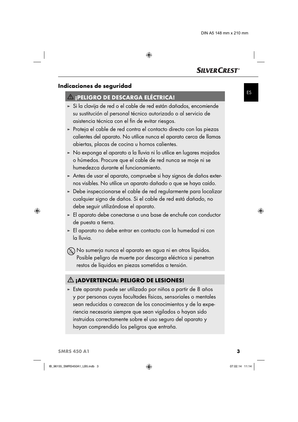 Silvercrest SMRS 450 A1 User Manual | Page 6 / 36