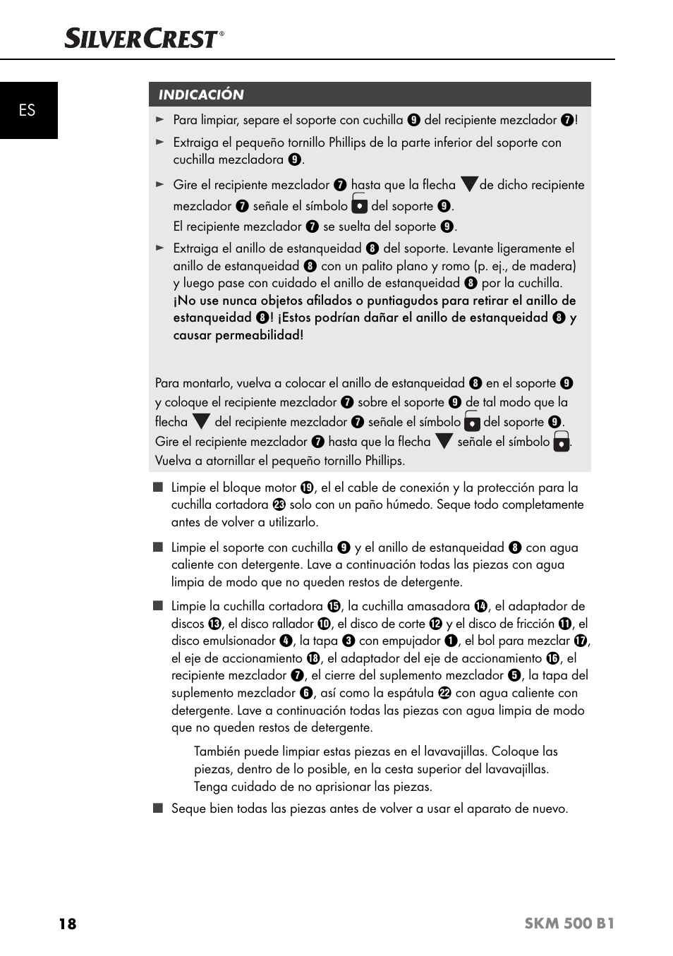 Silvercrest SKM 500 B1 User Manual | Page 21 / 154