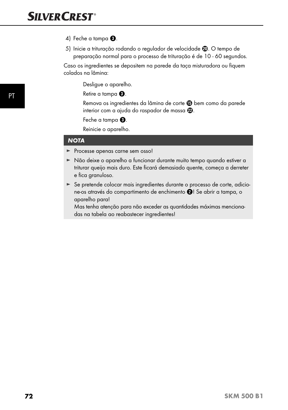 Silvercrest SKM 500 B1 User Manual | Page 75 / 154