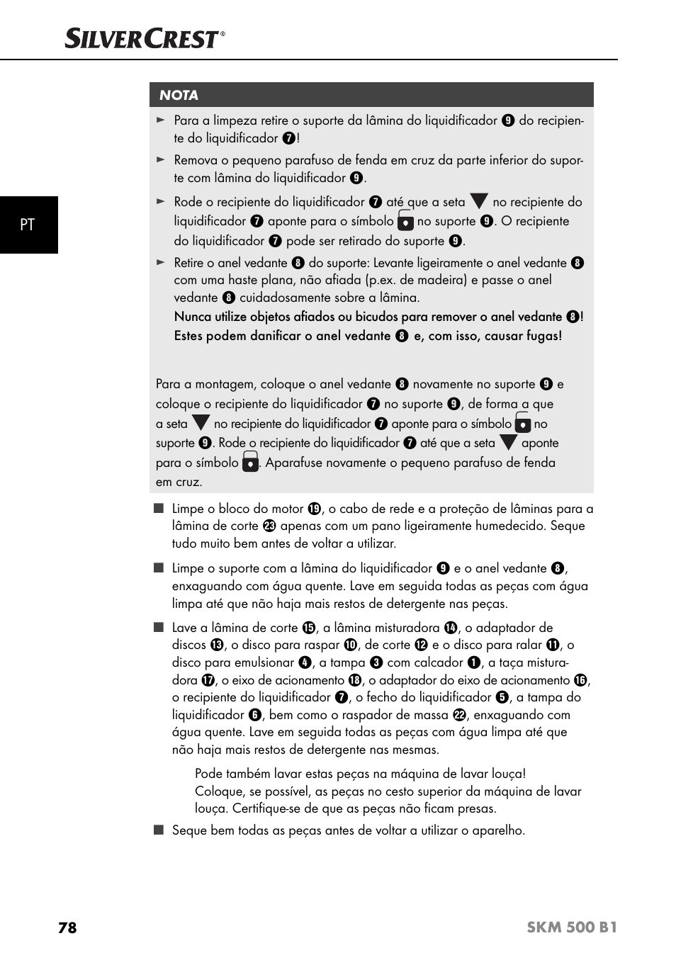 Silvercrest SKM 500 B1 User Manual | Page 81 / 154