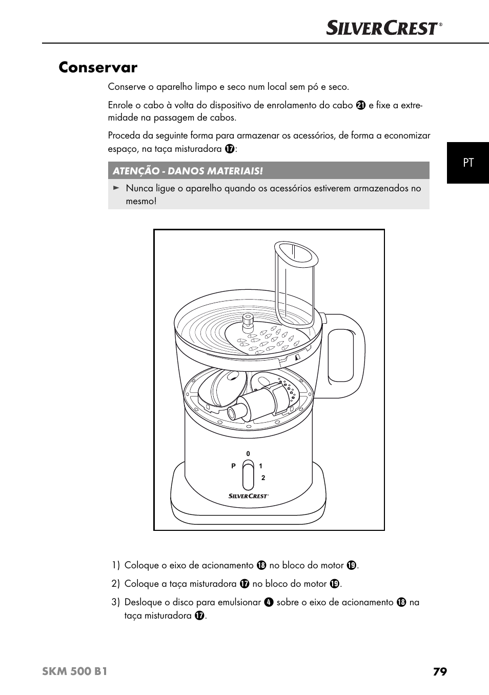 Conservar | Silvercrest SKM 500 B1 User Manual | Page 82 / 154