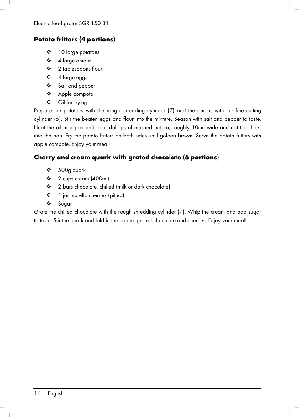 Silvercrest SGR 150 B1 User Manual | Page 18 / 106