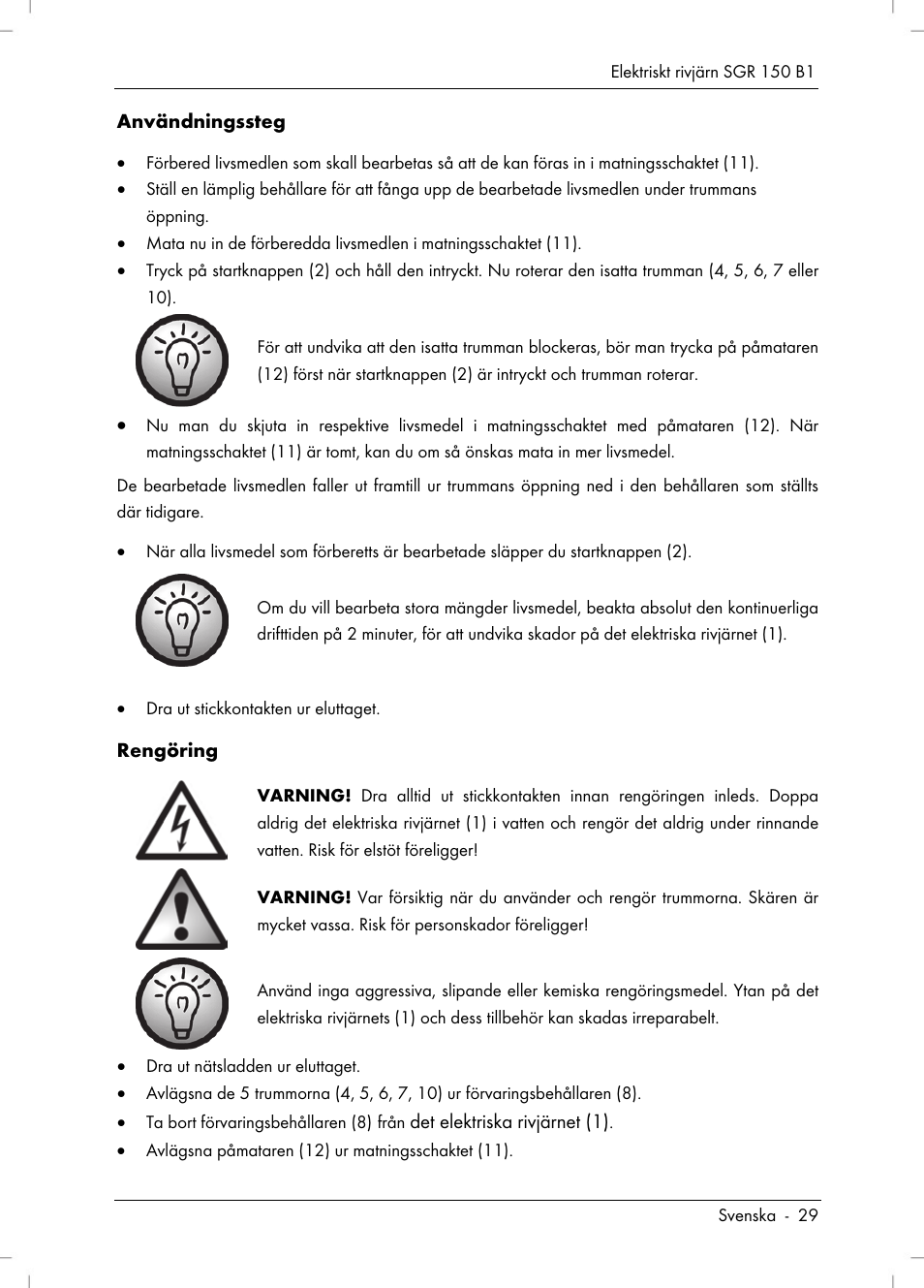 Silvercrest SGR 150 B1 User Manual | Page 31 / 106