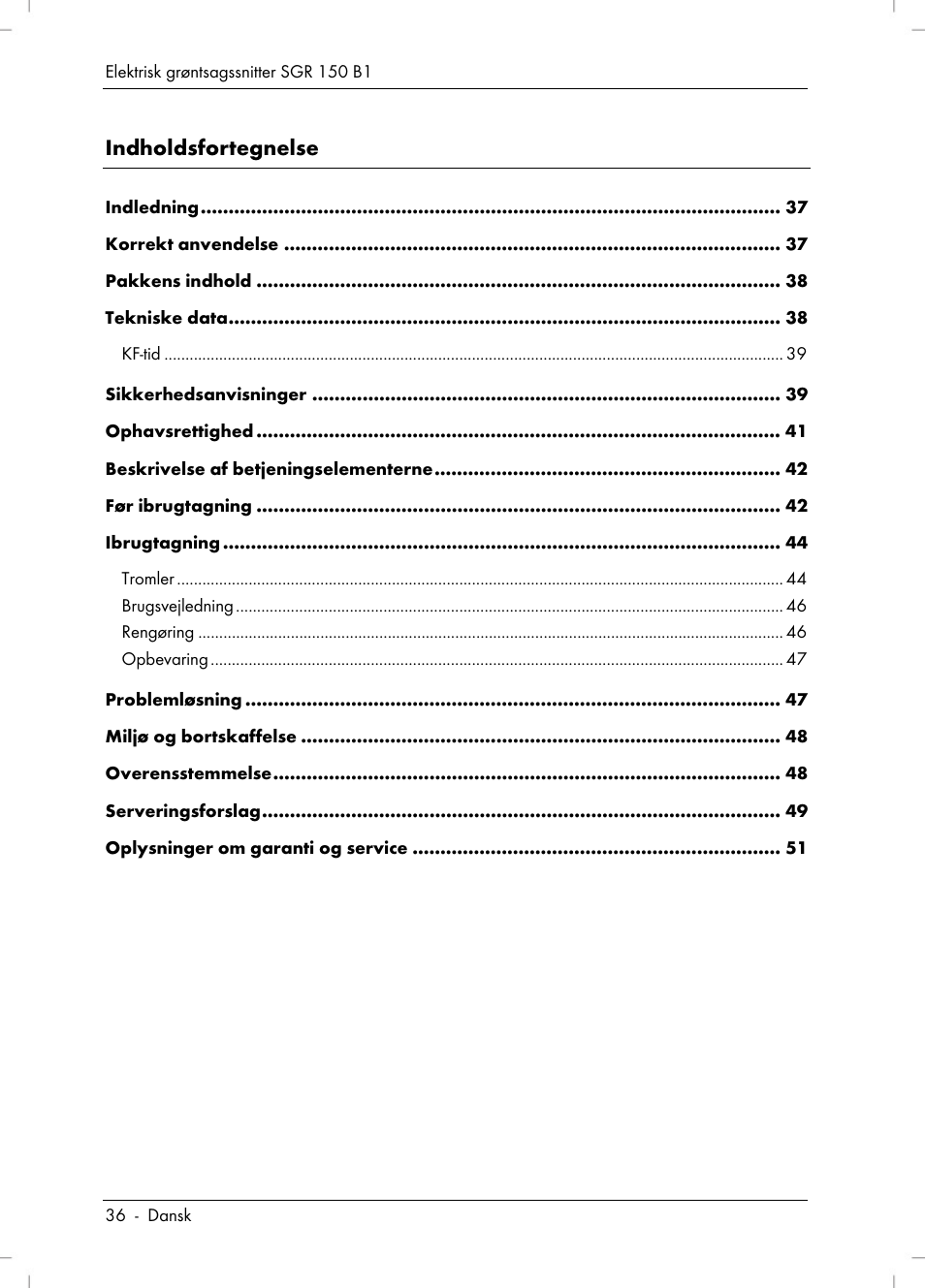 Silvercrest SGR 150 B1 User Manual | Page 38 / 106