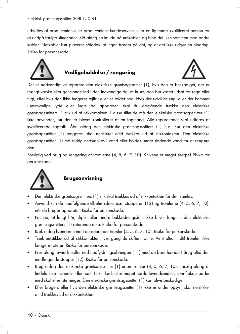 Silvercrest SGR 150 B1 User Manual | Page 42 / 106