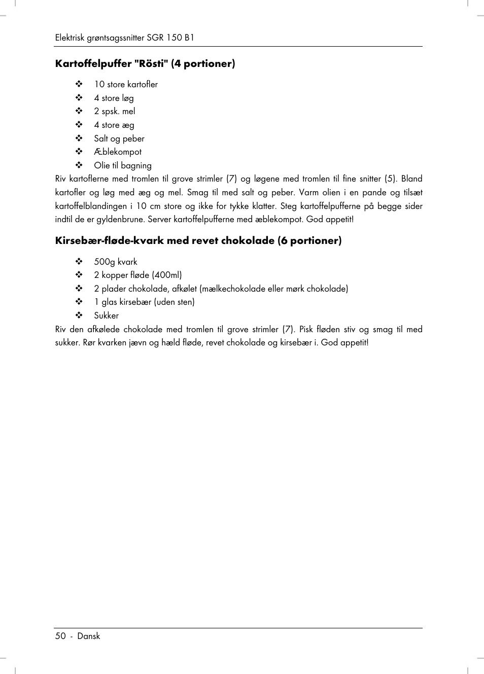 Silvercrest SGR 150 B1 User Manual | Page 52 / 106
