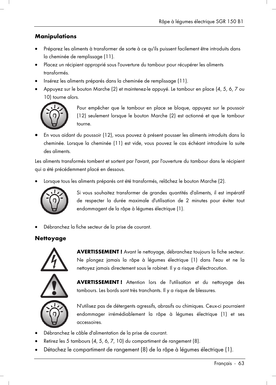 Silvercrest SGR 150 B1 User Manual | Page 65 / 106