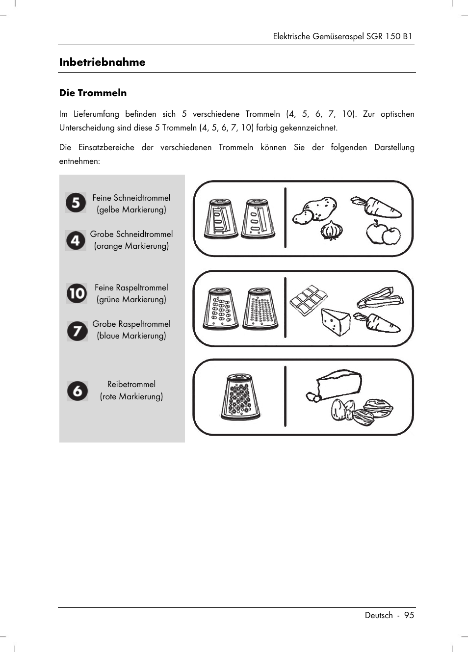 Inbetriebnahme | Silvercrest SGR 150 B1 User Manual | Page 97 / 106