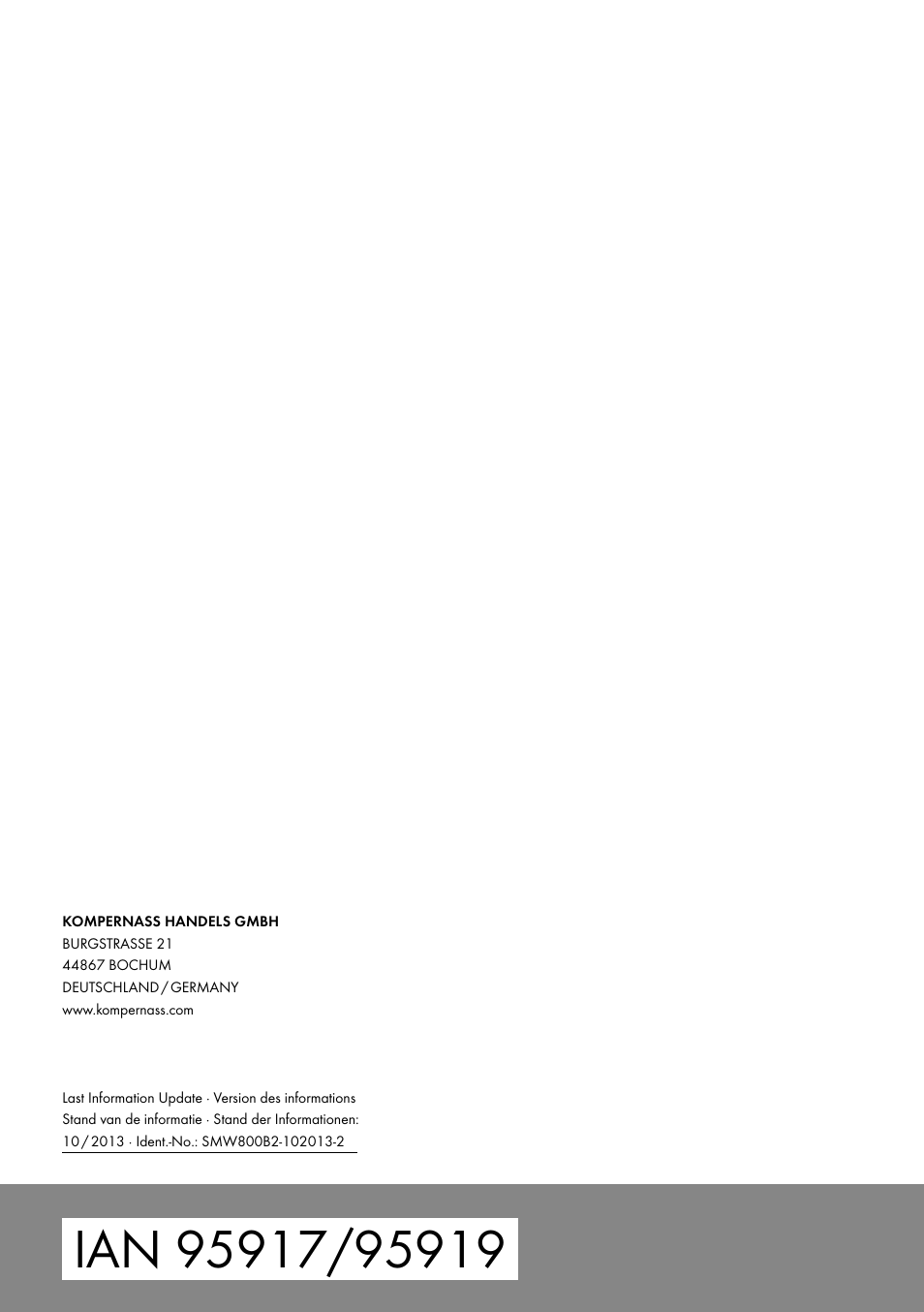 Silvercrest SMW 800 B2 User Manual | Page 91 / 91