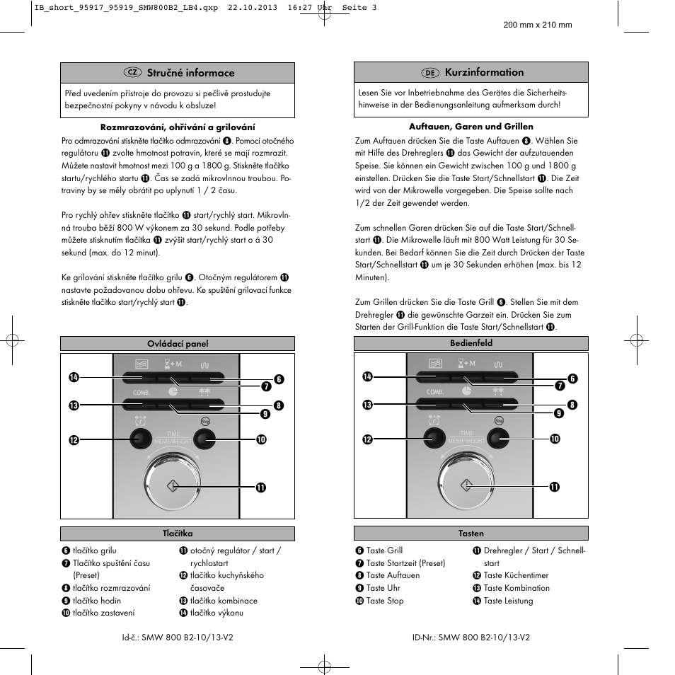 Silvercrest SMW 800 B2 short User Manual | Page 2 / 2