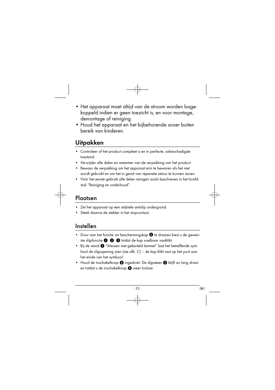 Uitpakken, Plaatsen, Instellen | Q w e | Silvercrest SEAS 20 A1 User Manual | Page 38 / 54