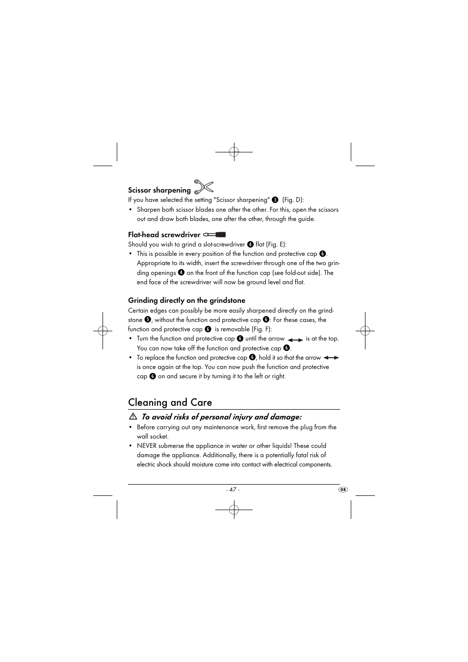 Cleaning and care | Silvercrest SEAS 20 A1 User Manual | Page 50 / 54
