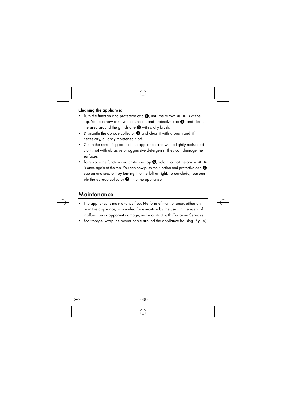 Maintenance | Silvercrest SEAS 20 A1 User Manual | Page 51 / 54