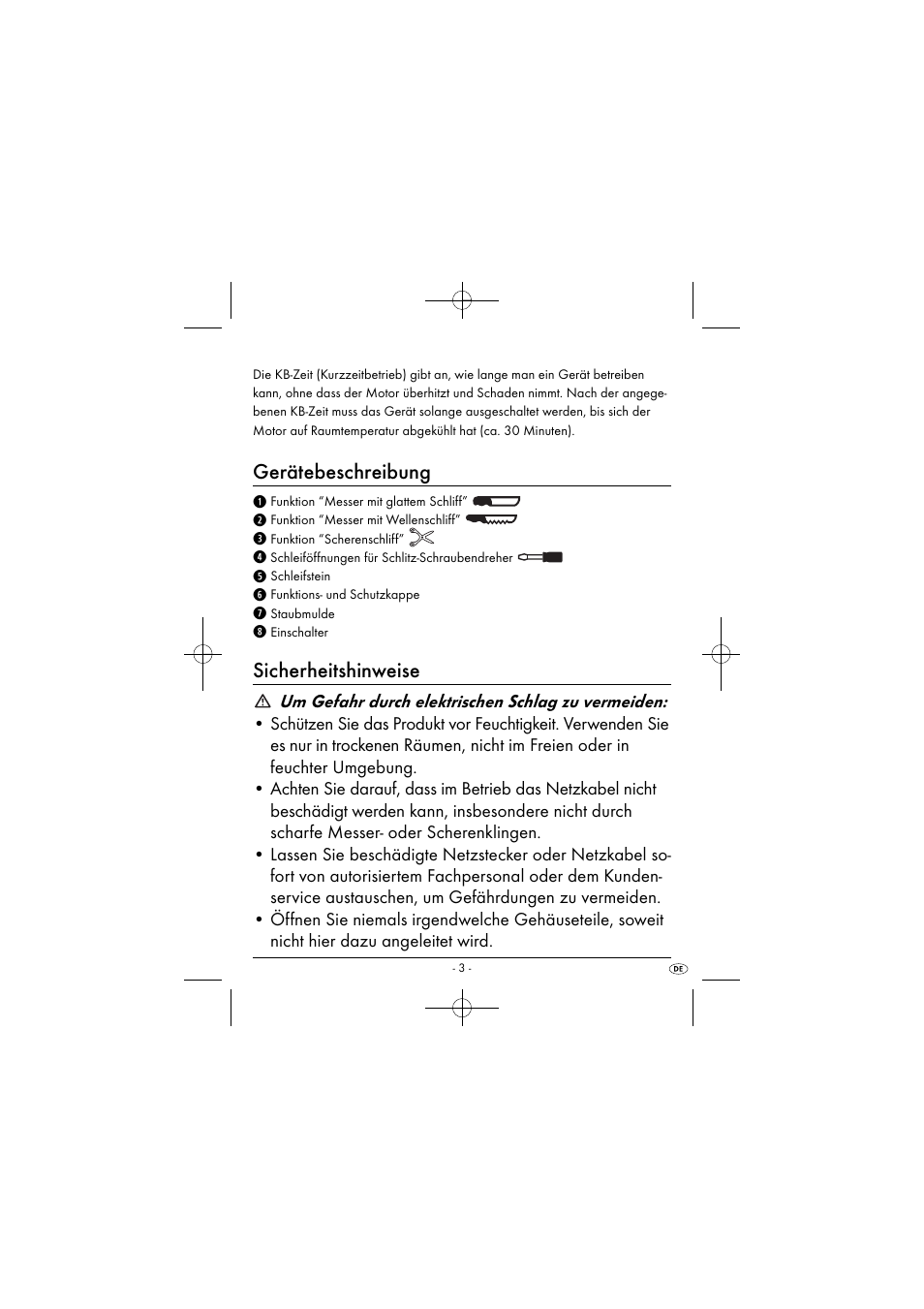Gerätebeschreibung, Sicherheitshinweise | Silvercrest SEAS 20 A1 User Manual | Page 6 / 54