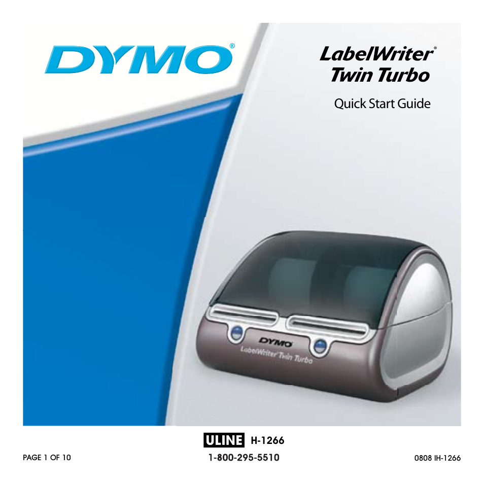 Dymo H-1266 User Manual | 10 pages