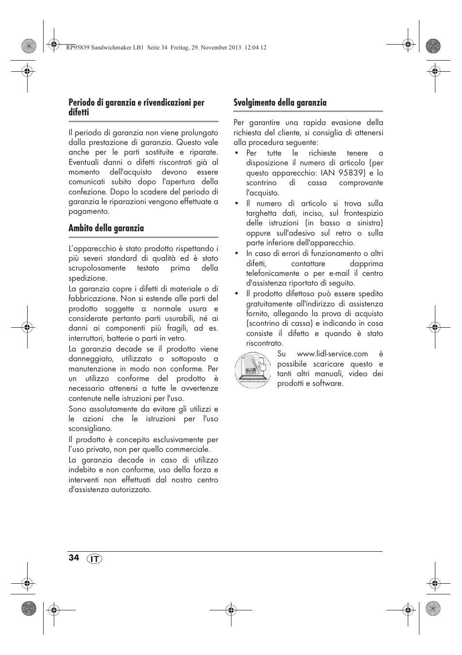 Silvercrest SSWM 1400 A1 User Manual | Page 36 / 58
