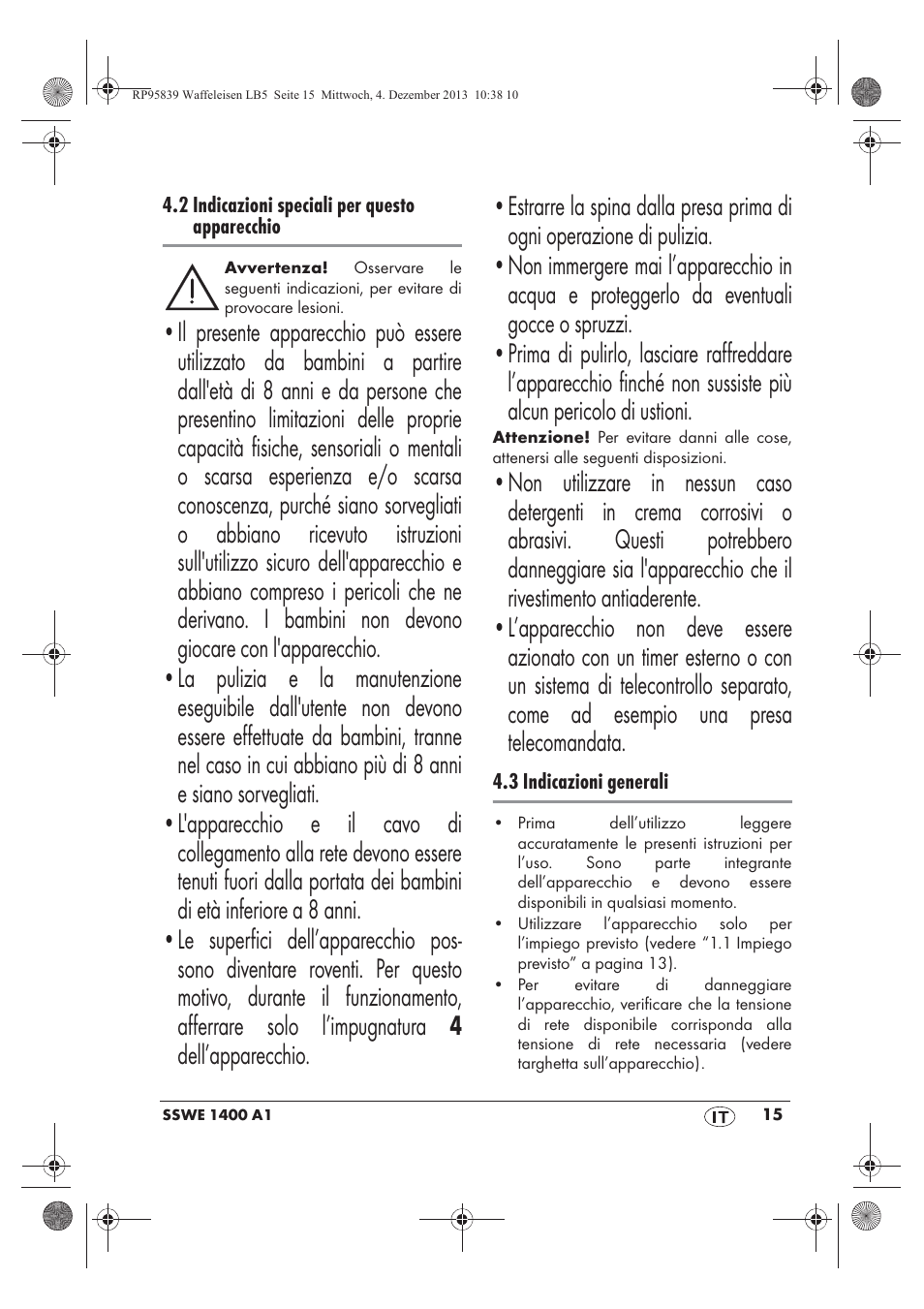 Silvercrest SSWE 1400 A1 User Manual | Page 17 / 58