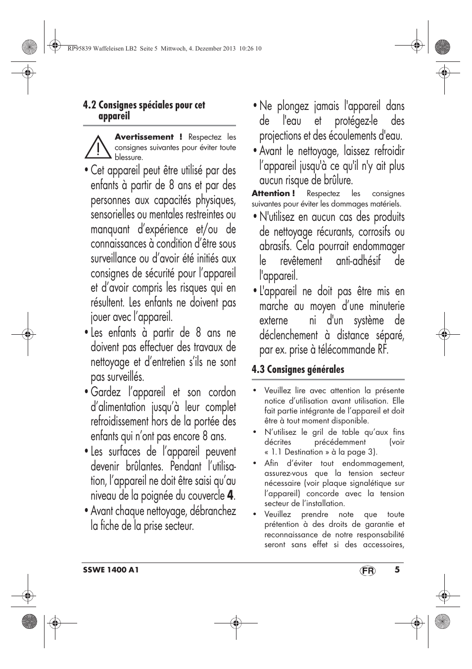 Silvercrest SSWE 1400 A1 User Manual | Page 7 / 50