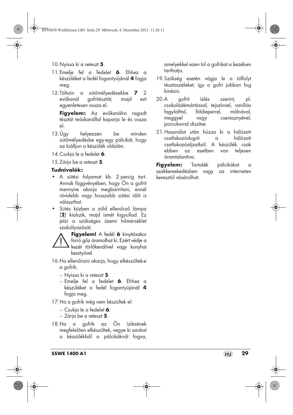 Silvercrest SSWE 1400 A1 User Manual | Page 31 / 78