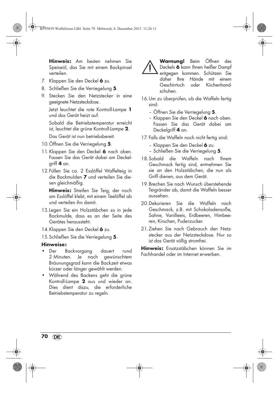 Silvercrest SSWE 1400 A1 User Manual | Page 72 / 78