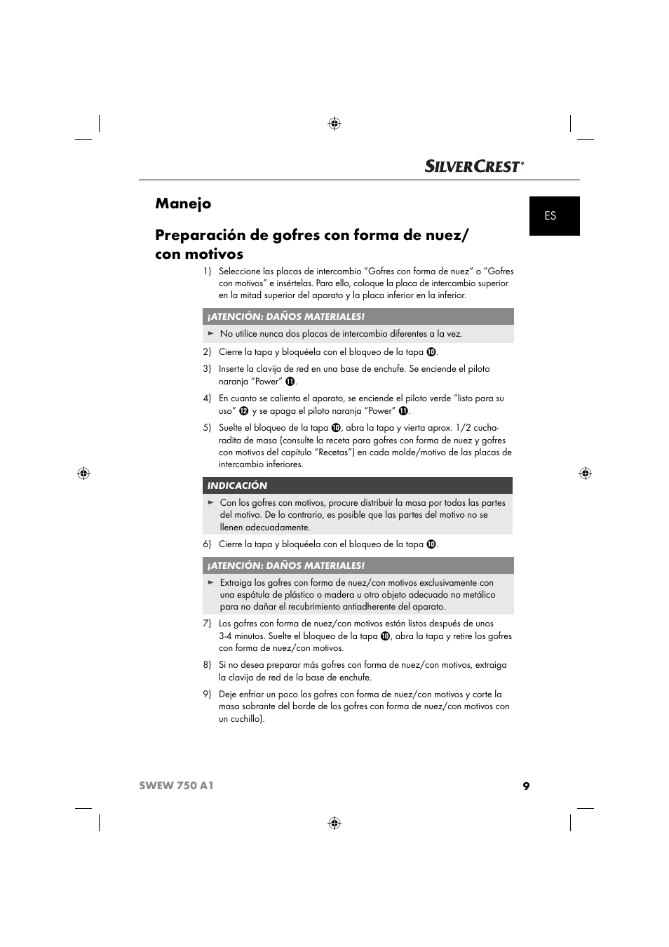 Silvercrest SWEW 750 A1 User Manual | Page 12 / 85