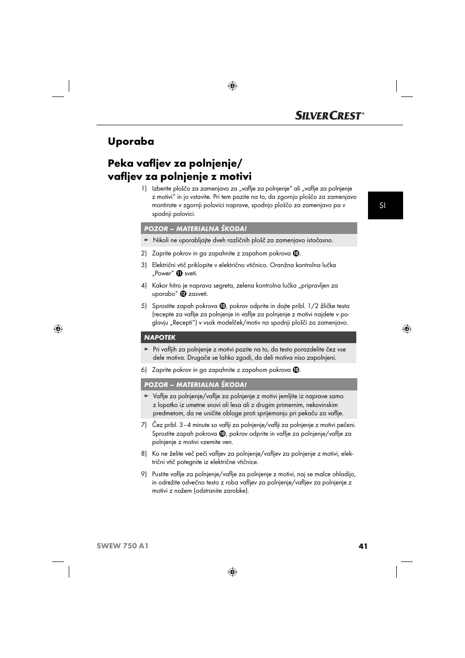 Silvercrest SWEW 750 A1 User Manual | Page 44 / 101
