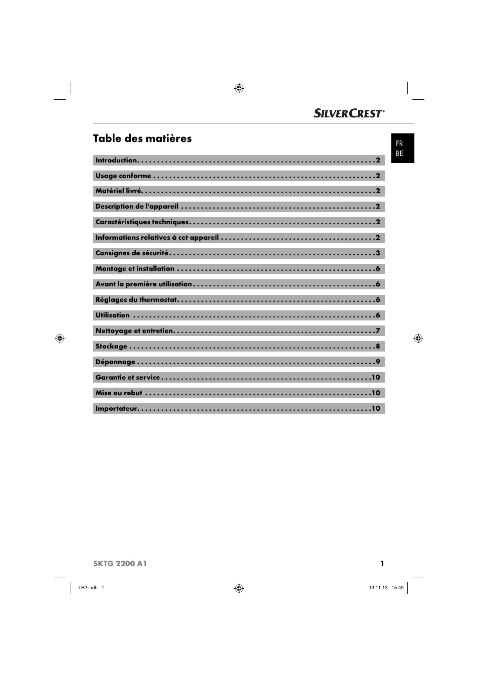 Silvercrest SKTG 2200 A1 User Manual | Page 4 / 34