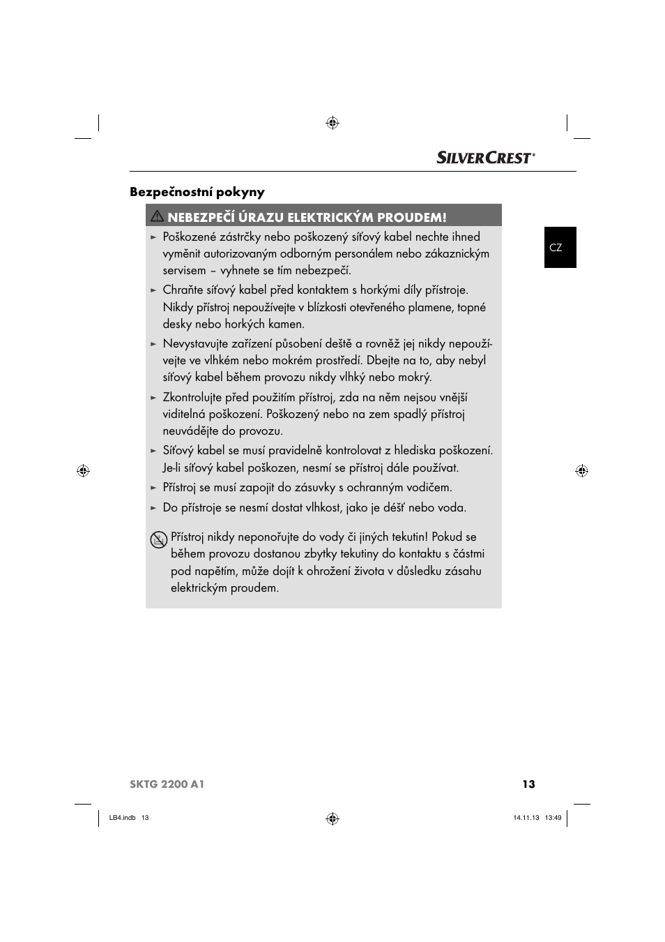 Silvercrest SKTG 2200 A1 User Manual | Page 16 / 44