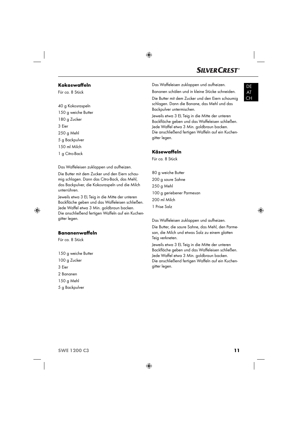 Silvercrest SWE 1200 C3 User Manual | Page 14 / 52