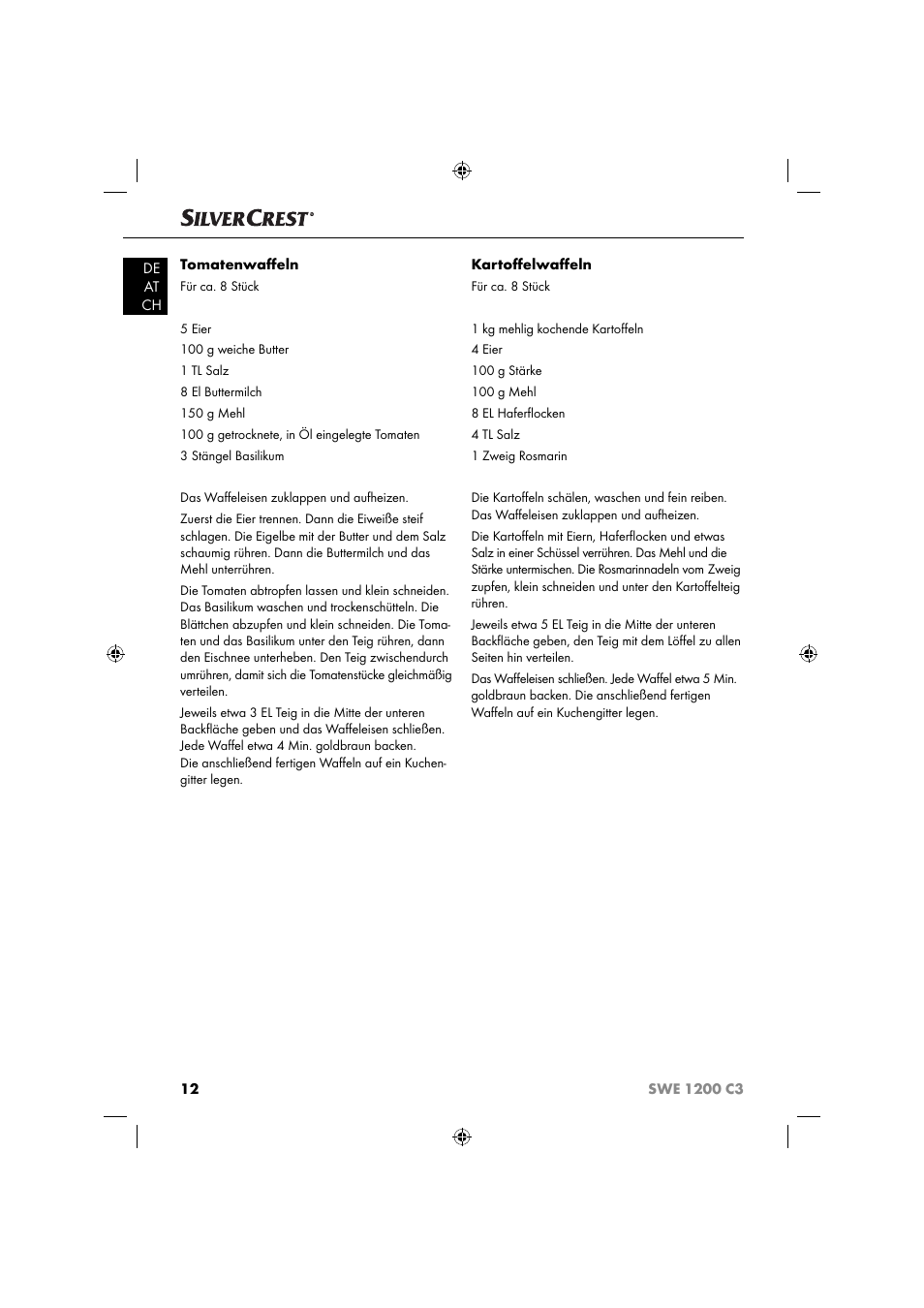 Silvercrest SWE 1200 C3 User Manual | Page 15 / 52