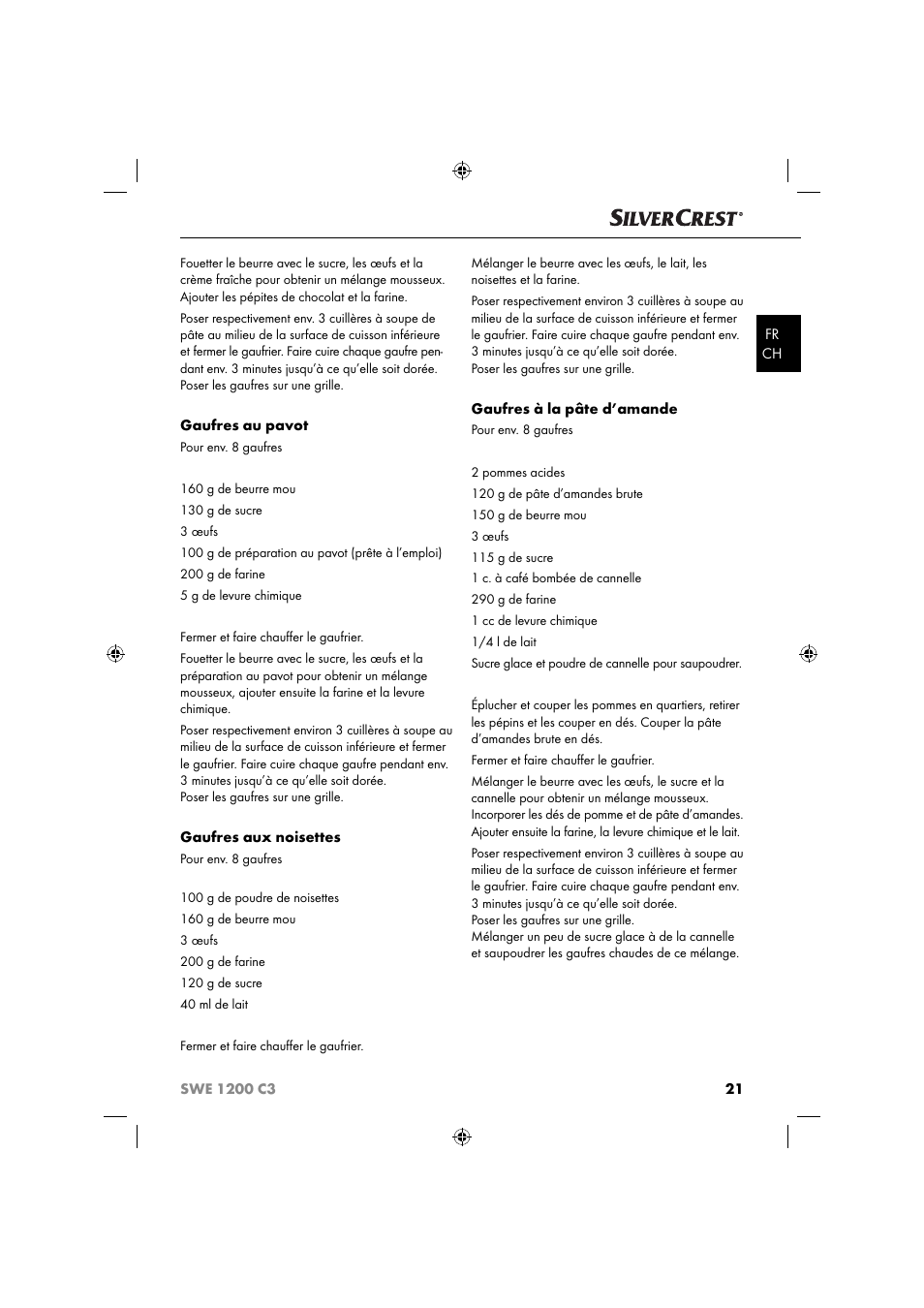 Silvercrest SWE 1200 C3 User Manual | Page 24 / 52