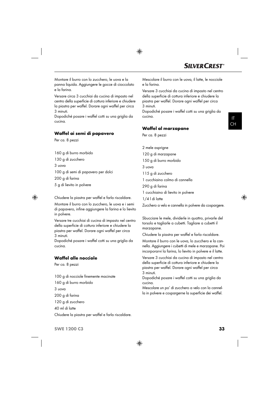Silvercrest SWE 1200 C3 User Manual | Page 36 / 52