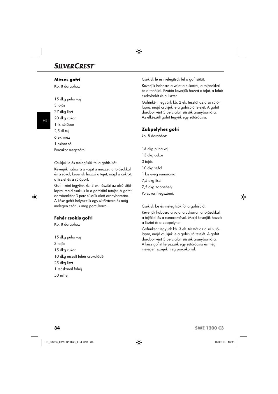 Silvercrest SWE 1200 C3 User Manual | Page 37 / 88